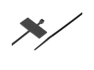 Fascette per etichettatura piatto nera 200mm x 2.5mm, Pack à 50 pz.