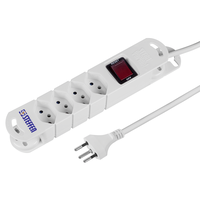 Presa multipla VARIABL 4xT13 3m con interruttore e magneti bi