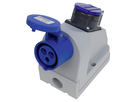 Prise murale combinée CEE16/3 + T23 IP55