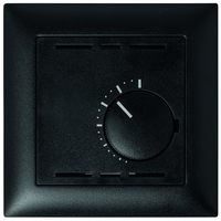 EDIZIOdue UP-Raumthermostat mit Drehrad ohne Schalter sw