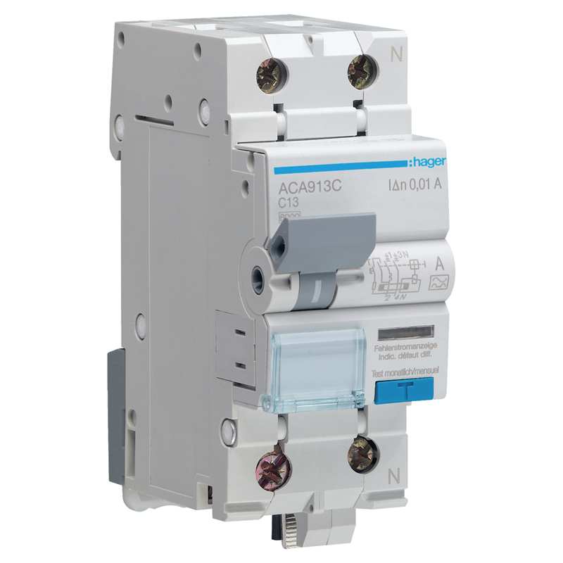 Interruttore automatico differenziale 2P B 13A 10mA 6kA