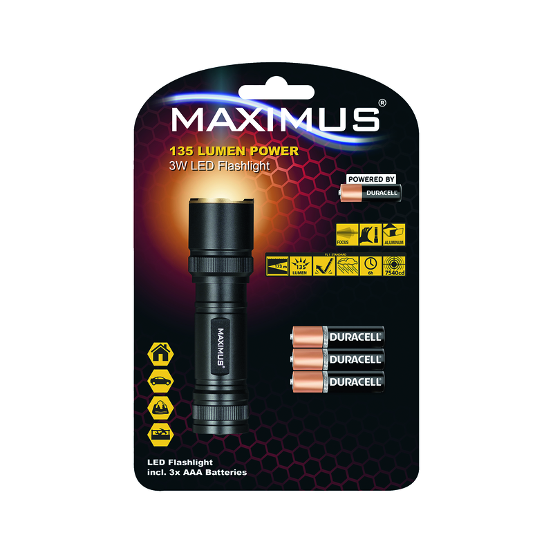 MAXIMUS Taschenlampe M-FL-018-DU