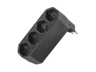 Mehrfachadapter MANTA 4xT13 drehbar 320° sw