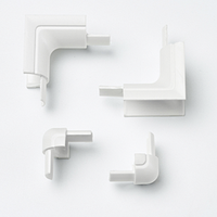 D-Line Set di accessori bianco H30015 2x angolo int./est.