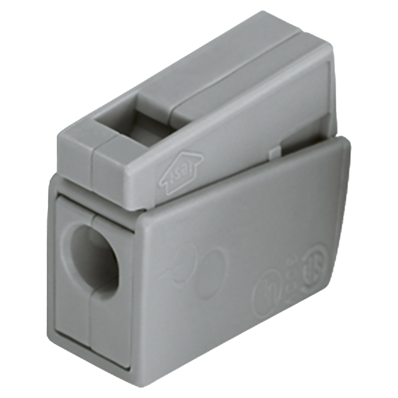 WAGO Borne pour luminaire 0.5-2.5mm² 1 pôle gr UE 15 pcs.
