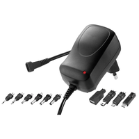 Alimentatore regolabile 1000mA incl. 6 inserti + adattatore USB