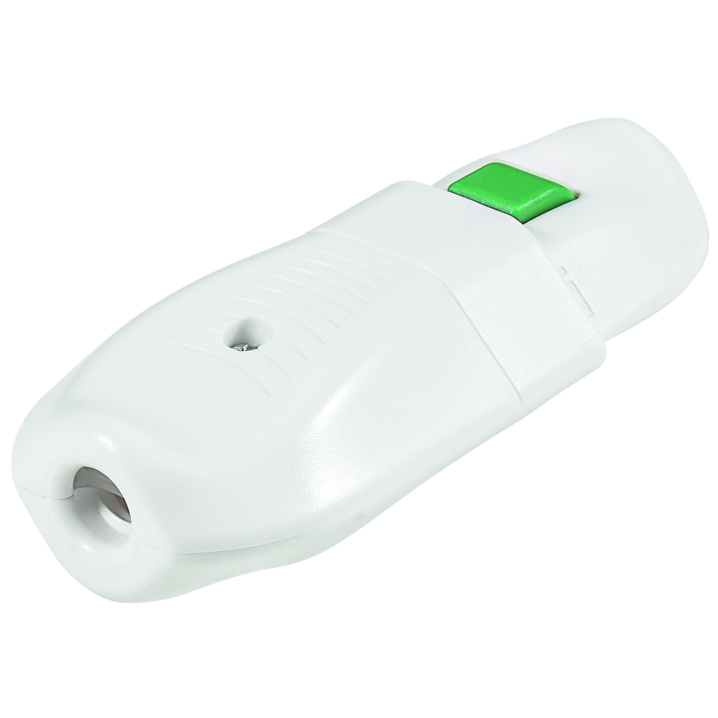 Spina+Presa 'Lock' T12/T13 bianco con interruttore