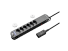 Steckdosenleiste VARIABL 6xT13 3m mit Kaltgerätestecker C14 (T113) sw