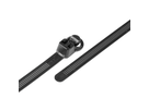 Fascette nera 218mm x 7.5mm facile sganciabile, Pack à 25 pz.