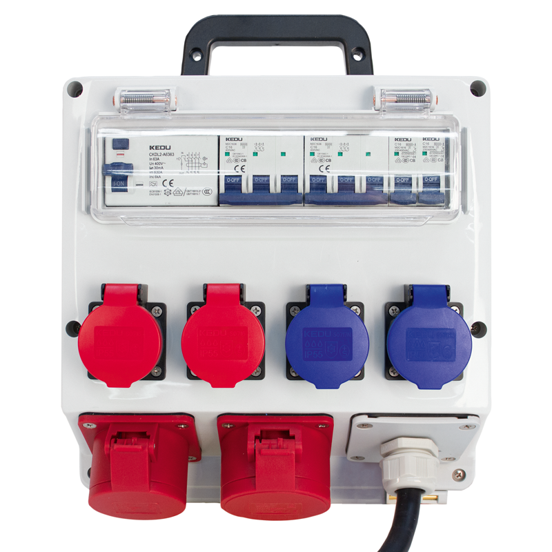 Distributeur de courant 16A IP44 équipé avec 5m Gdv cablé