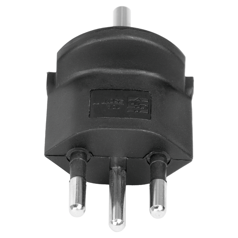 FIX Adapter Deutschland CEE7/7 - Schweiz T12 3-polig sw