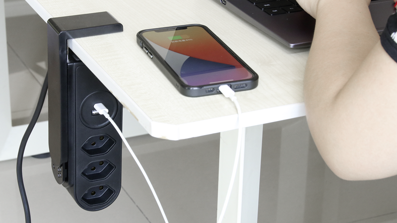 Multiprise CLAMP 3xT13 + USB-A+C 1.5m nr