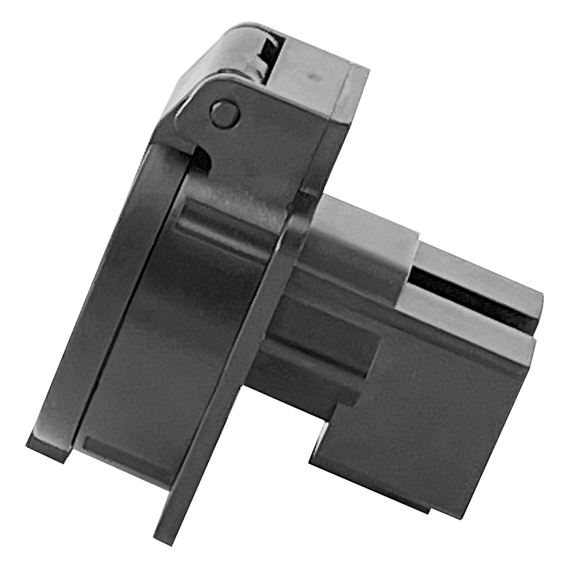 Einbausteckdose 1xT13 (10A/250V) IP55 schwarz