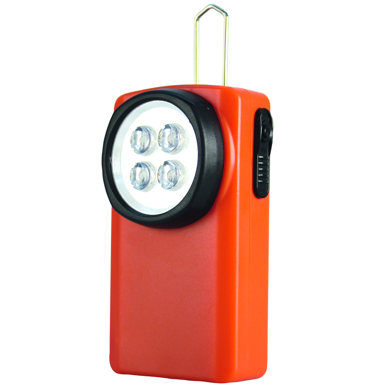 LED Taschenlampe Kunststoff orange