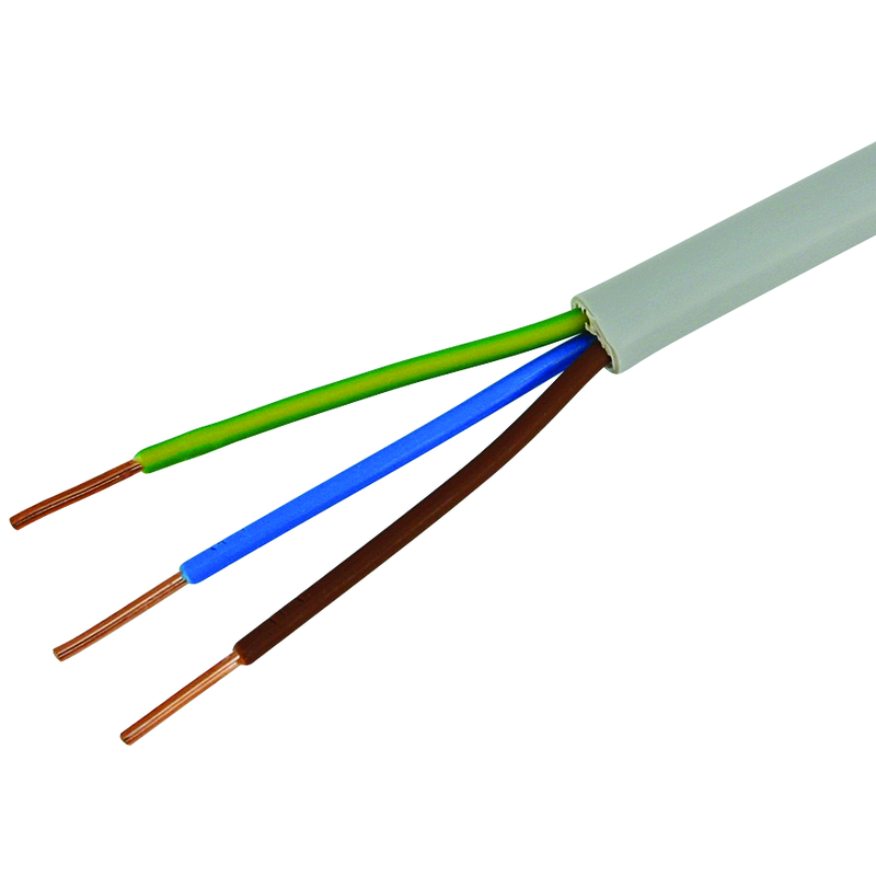 FE 0 Kabel 3x1.5mm² LNPE grau Spule 50m