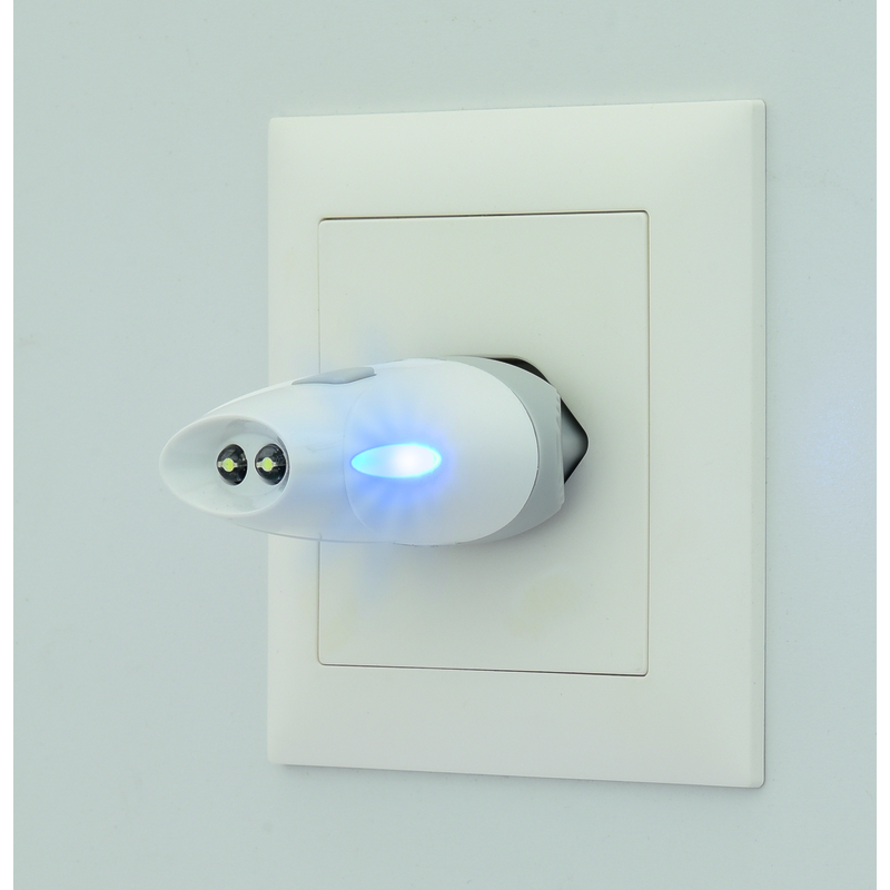 Safetylight LED blanc boîte blanche/grise avec 3 fonctions