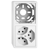 EDIZIO.liv AP-Kombination LEER/3xT13 ws