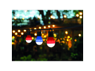 LED Partyleuchte Glow25, 2er Set, blau, rot