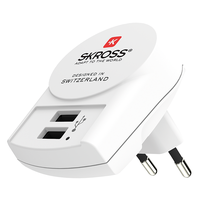 SKROSS Ladeadapter 2xUSB-A max. 5V/2.4A ws