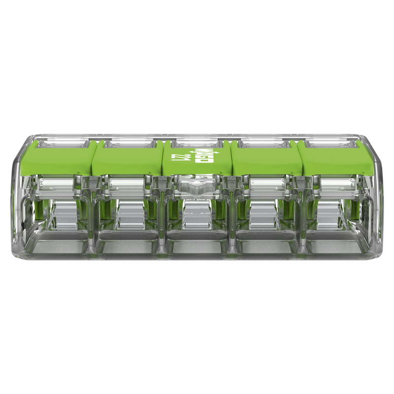 WAGO Steckklemme COMPACT Green Range 5x 0.14-4mm² mit Betätigungshebel