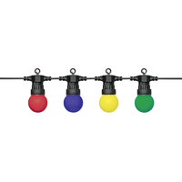 GardenLine catena luminosa Party, c. lampadine, IP55, 10.5m