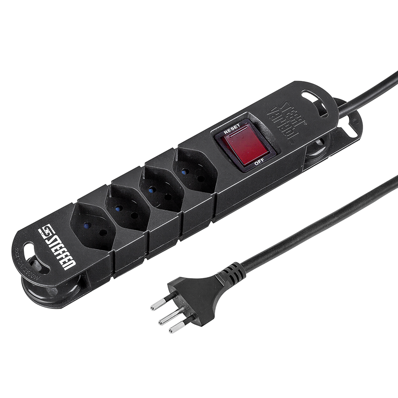 Presa multipla VARIABL 4xT13 3m con interruttore e magneti nr