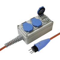Steckdosenleiste NASS 3xT13 PUR 3x1.5mm2 5m IP20 gr/bl