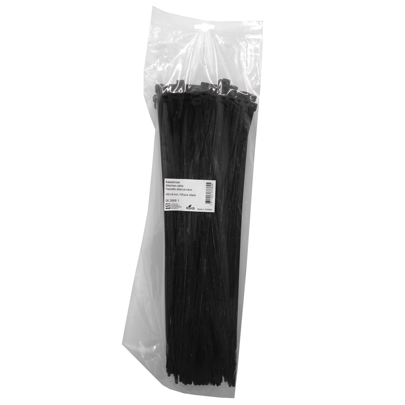 Fascette nera 450mm x 8mm