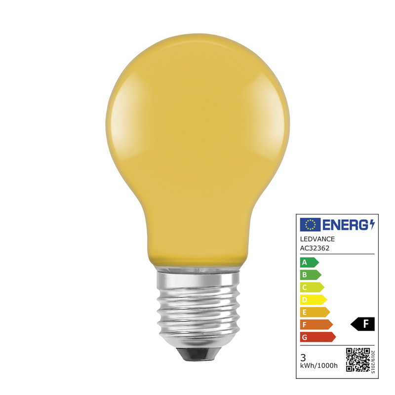 Osram Star Deco Classic A E27 240V 2.5W 235lm jaune