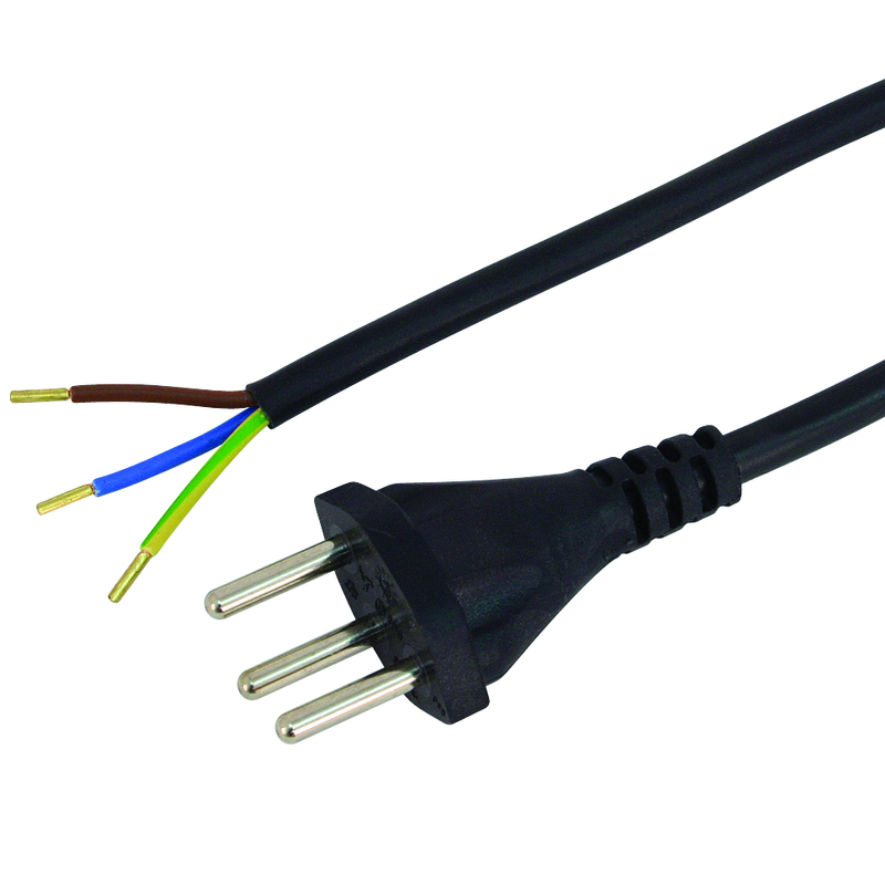Anschlusskabel Td 3x1mm2 5m T12 sw