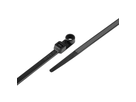 Attaches-câbles avec trou de vis noire 300mm x 4.8mm, Pack à 100 pcs.