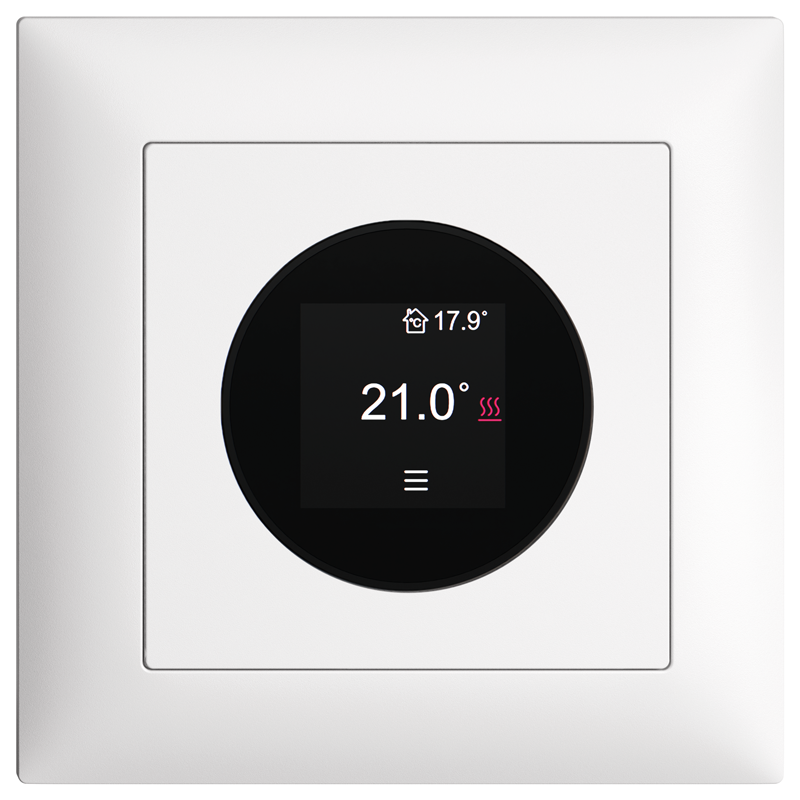 EDIZIOdue Matter UP-Raumthermostat mit Display programmierbar ws
