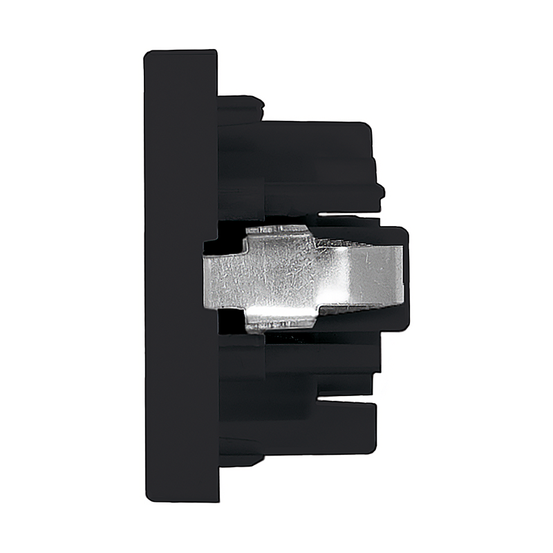 FLF Abdeckplatte Steckdose 1xT13 Gr.1 sw