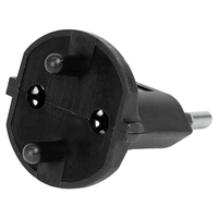 FIX Adapter Deutschland CEE7/17 - Schweiz T11 2-polig sw