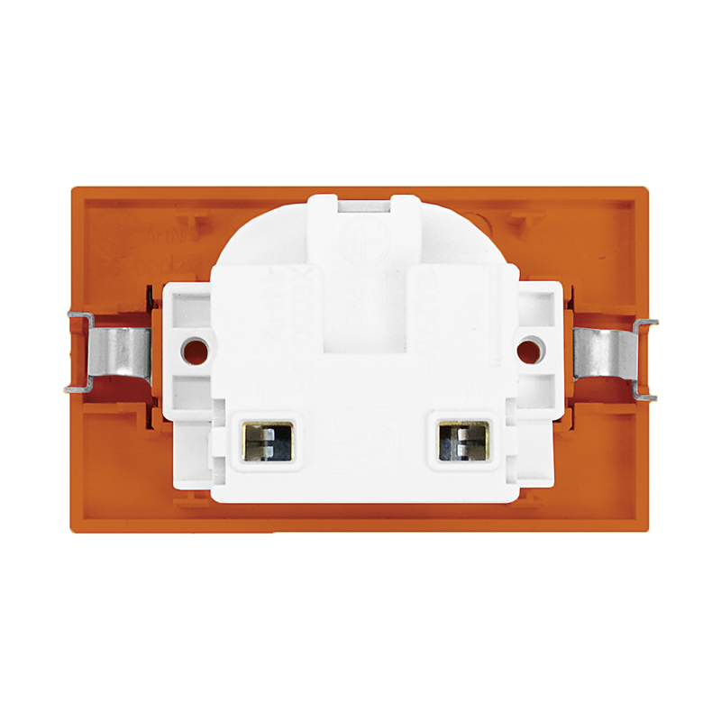 FLF Prise 1xT23 (16A/250V) avec bornes à fiche Gr.1 or