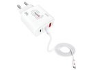 SKROSS Adapt. de charge 48W GaN 2xUSB-C + 1xUSB-A bl