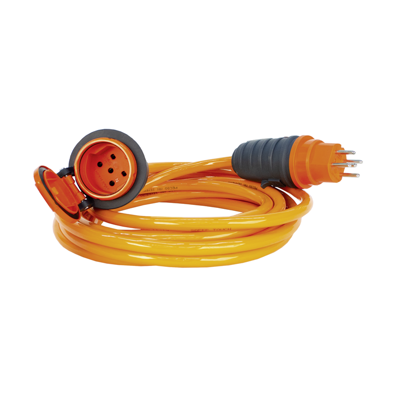 Rallonge électrique PROFESSIONAL EPR-PUR 5x1.5mm2 20m T15-T15 IP55 or