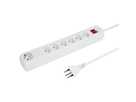 Steckdosenleiste POWER EASY 6xT13 + 1xUSB-A + 1xUSB-C PD 1.5m mit Schalter ws