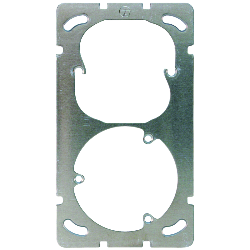 FELLER Plaque de montage DOUBLE (1x pour prise 3xT13) vertical ar