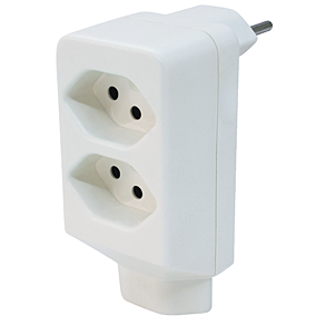 Mehrfachadapter 2+1xT13 ws