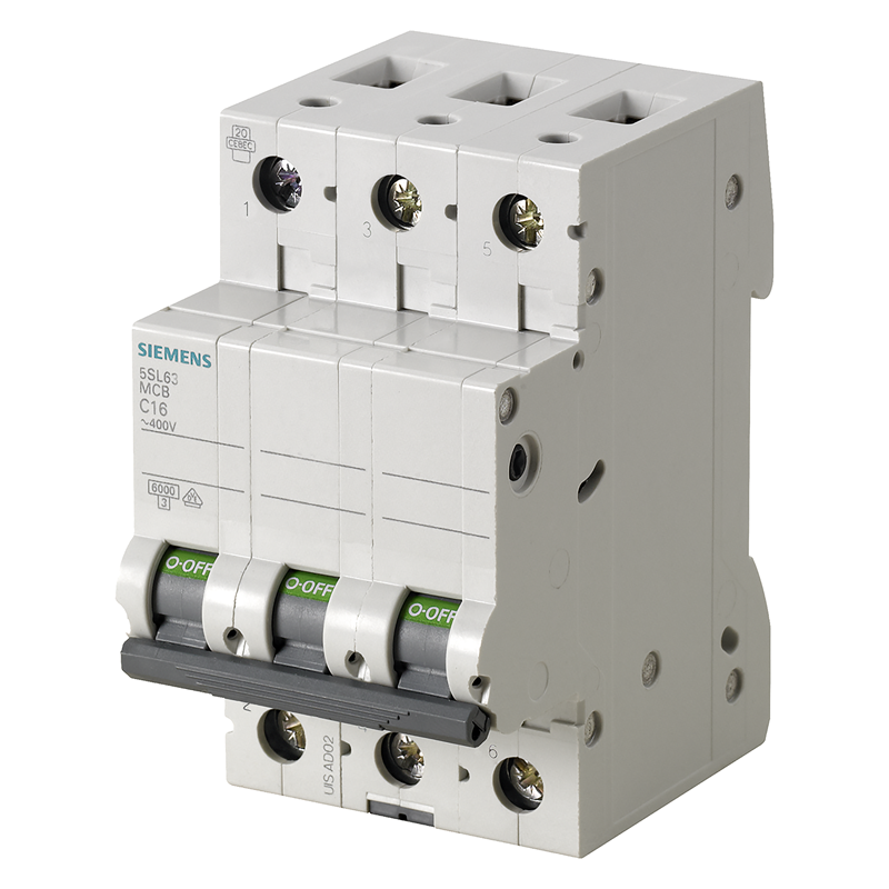 Interruttore magnetotermico 3-poli C 63A 6kA