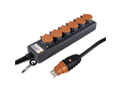 Multiprise PROFESSIONAL 6xT15 GdV 5x1.5mm2 5m IP55 nr/or