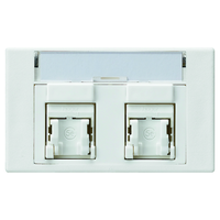 FLF Presa 2xRJ45 (CAT 5e) non schermato Gr.1 bi