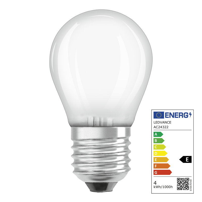 Osram LED Star Retrofit Classic P E27 240V 4W 470lm WW