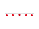GardenLine guirlande lumineuse LED lampion Swiss Flag, 10x0.06W LED 5.5m IP44