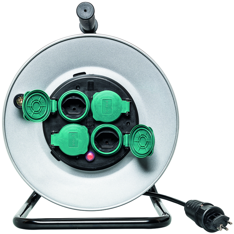 Avvolgicavo in metallo FIX CORE 4xT13 Td 3x1.5mm2 50m IP21 ar/nr
