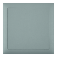 Couvercle à enficher gris clair avec support diagonal 130x130x7mm