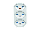 Adaptateur multiple MANTA 3xT13 rotatif 320° bl