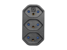 Mehrfachadapter MANTA 3xT13 drehbar 320° sw
