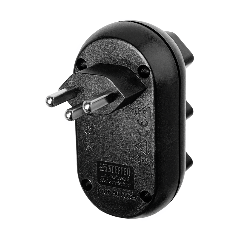 Mehrfachadapter STRONG 3xT23 (250V/16A) sw